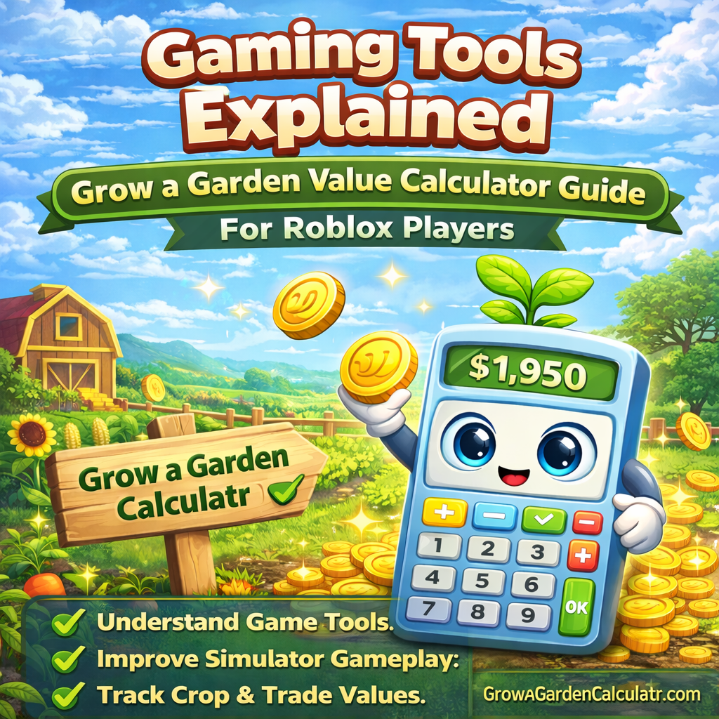 Gaming Tools Explained – Grow a Garden Value Calculator Guide for Roblox Players